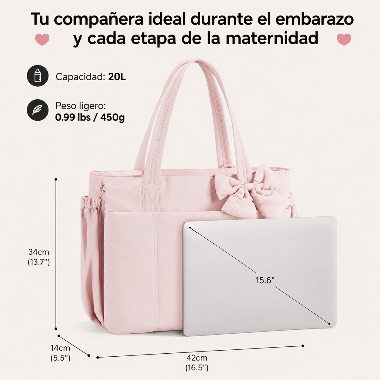 Bolso Tote De Gran Capacidad