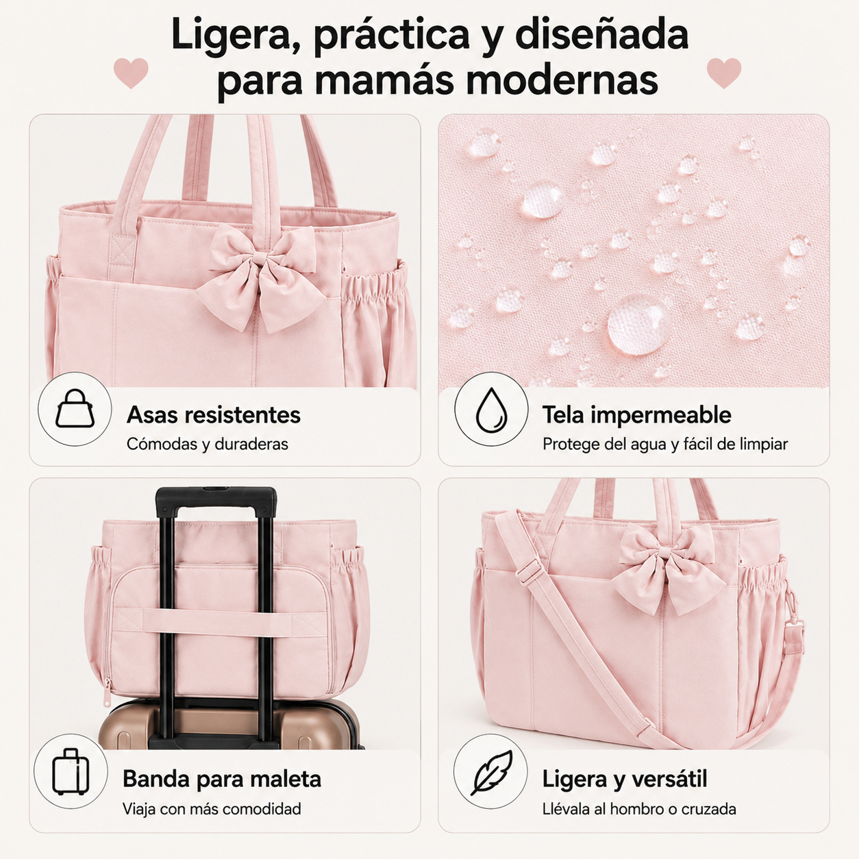 Bolso Tote De Gran Capacidad